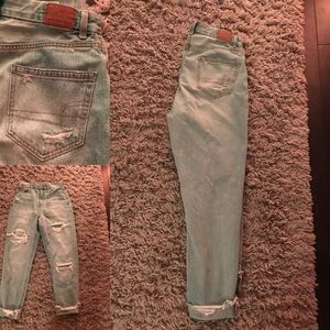 american eagle size 0 mom jeans (worn twice)